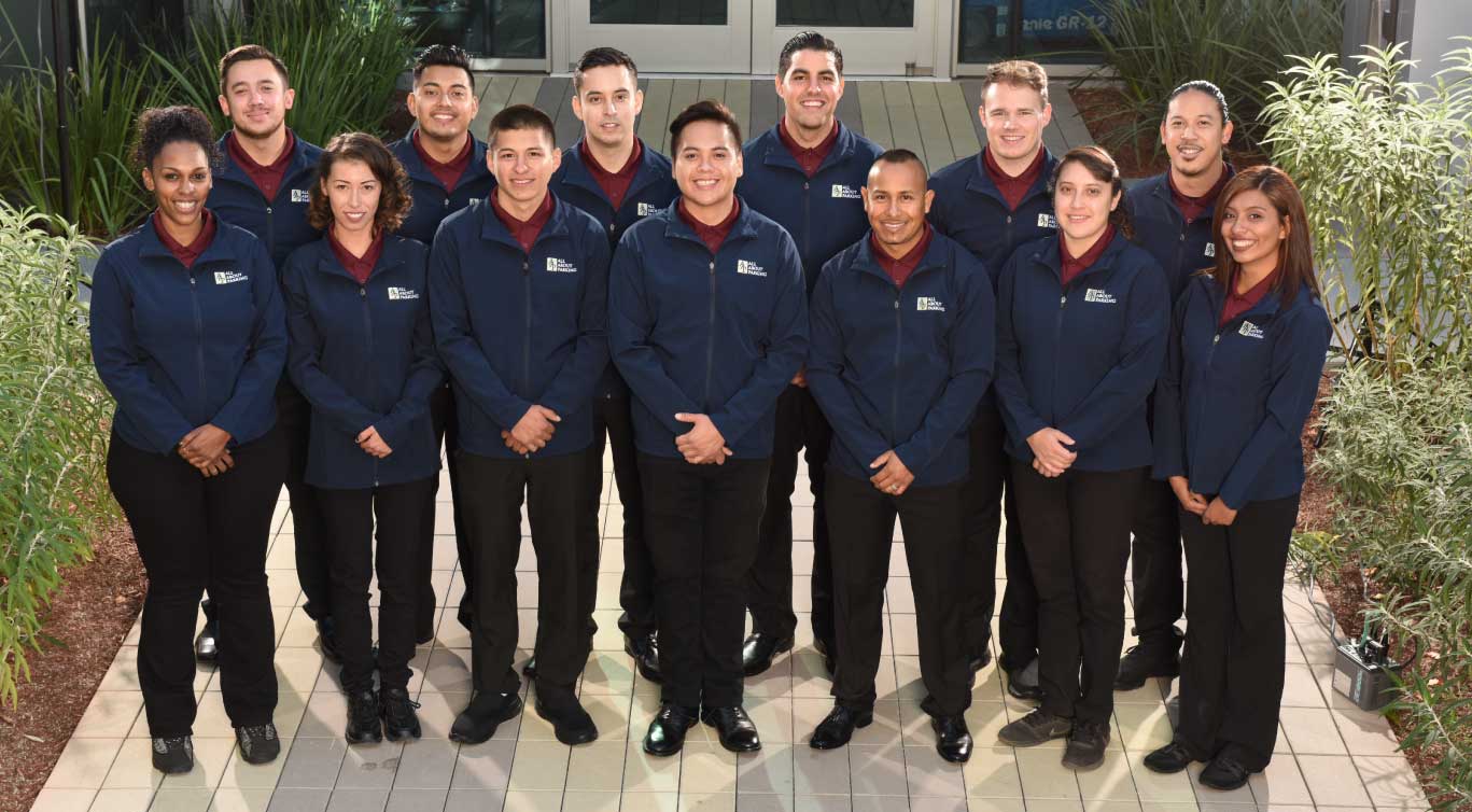 All About Parking valet attendants in uniform